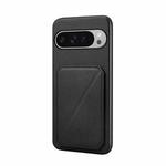For Google Pixel 10 Pro XL D04 Calf Texture Dual Card Slot Holder Phone Case(Black)