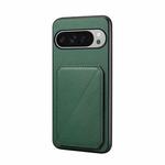 For Google Pixel 10 Pro XL D04 Calf Texture Dual Card Slot Holder Phone Case(Green)