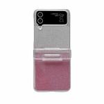 For Samsung Galaxy Z Flip3 5G Skin Feel PC Flash Paper Shockproof Phone Case(Pink Silver Gradient)
