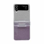 For Samsung Galaxy Z Flip3 5G Skin Feel PC Flash Paper Shockproof Phone Case(Purple Silver Gradient)
