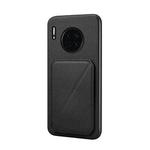 For Huawei Mate 30 D04 Calf Texture Dual Card Slot Holder Phone Case(Black)