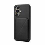 For Huawei nova 11 D04 Calf Texture Dual Card Slot Holder Phone Case(Black)