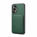 For Huawei nova 11 D04 Calf Texture Dual Card Slot Holder Phone Case(Green)