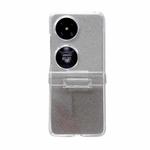 For Huawei Pocket 2 Skin Feel PC Flash Paper Shockproof Phone Case(Black Silver Gradient)