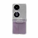 For Huawei Pocket 2 Skin Feel PC Flash Paper Shockproof Phone Case(Purple Silver Gradient)