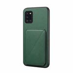 For Samsung Galaxy A31 4G D04 Calf Texture Dual Card Slot Holder Phone Case(Green)