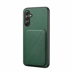 For Samsung Galaxy A24 5G D04 Calf Texture Dual Card Slot Holder Phone Case(Green)