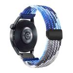 18mm Two-color Magnetic Braided Nylon Watch Band(Blueberry Black Chocolate)