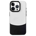 For iPhone 13 Pro Max Napa Texture PC + Leather Phone Case(Panda Black)