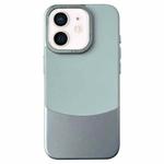 For iPhone 12 / 12 Pro Napa Texture PC + Leather Phone Case(Cyan)