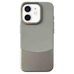 For iPhone 12 / 12 Pro Napa Texture PC + Leather Phone Case(Grey)