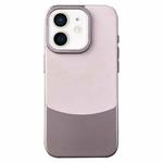 For iPhone 12 / 12 Pro Napa Texture PC + Leather Phone Case(Pink)