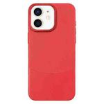 For iPhone 12 / 12 Pro Napa Texture PC + Leather Phone Case(Red)
