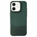 For iPhone 11 Napa Texture PC + Leather Phone Case(Dark Green)