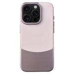 For iPhone 16 Pro Max Napa Texture PC + Leather Phone Case(Pink)