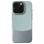 For iPhone 16 Pro Napa Texture PC + Leather Phone Case(Cyan)