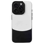 For iPhone 16 Pro Napa Texture PC + Leather Phone Case(Panda Black)