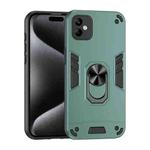 For Samsung Galaxy A05e Shockproof Metal Ring Holder Phone Case(Green)