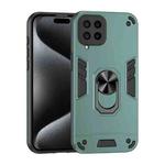 For Samsung Galaxy M53 5G Shockproof Metal Ring Holder Phone Case(Green)