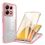 For Xiaomi Redmi Note 13 5G Acrylic + TPU 360 Degrees Full Coverage Phone Case(Pink)