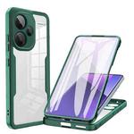 For Xiaomi Redmi Note 13 Pro+ 5G Acrylic + TPU 360 Degrees Full Coverage Phone Case(Green)