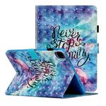 For iPad Pro 11 inch (2020) 3D Pattern Horizontal Flip Leather Tablet Case with Card Slots & Holder & Sleep / Wake-up Function(Blue Starry Sky)