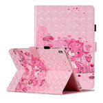 For iPad 10.2 2021 / 2020 / 2019 3D Pattern Horizontal Flip Leather Case with Card Slots & Holder & Sleep / Wake-up Function(Bear)