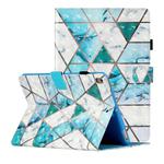 For iPad 9.7 (2018) & iPad 9.7 inch (2017) & iPad Air 2 & iPad Air 3D Pattern Horizontal Flip Leather Case with Card Slots & Holder & Sleep / Wake-up Function(Marble Stitching)