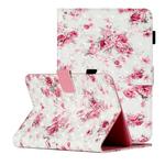 For 10 inch Universal Tablet PC 3D Pattern Horizontal Flip Leather Case with Card Slots & Holder(Rose Flower)