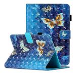 For 10 inch Universal Tablet PC 3D Pattern Horizontal Flip Leather Case with Card Slots & Holder (Rankine Butterfly)