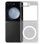 For Samsung Galaxy Z Flip5 MagSafe All-Inclusive Shockproof PC Phone Case(Transparent)