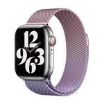 For Apple Watch Series 9 45mm Milan Gradient Loop Magnetic Buckle Watch Band(Pink Lavender)