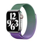 For Apple Watch Series 3 38mm Milan Gradient Loop Magnetic Buckle Watch Band(Violet Orchid)