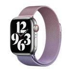 For Apple Watch Series 2 42mm Milan Gradient Loop Magnetic Buckle Watch Band(Pink Lavender)