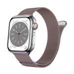 For Apple Watch Series 4 44mm Two Color Milanese Loop Magnetic Watch Band(Pink Purple)