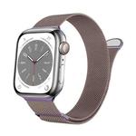 For Apple Watch Series 3 42mm Two Color Milanese Loop Magnetic Watch Band(Pink Purple)