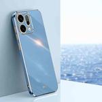 For OPPO Reno14 5G Global XINLI Straight Edge 6D Electroplate TPU Phone Case(Celestial Blue)