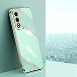 For OPPO A5 4G / A5 5G Global XINLI Straight Edge 6D Electroplate TPU Phone Case(Mint Green)