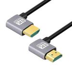 HDMI Male to HDMI Male Dual Elbow HD Audio Video Adapter Cable, Length:0.5m(Left Right Bend)
