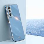 For Realme C65 XINLI Straight Edge 6D Electroplate TPU Phone Case(Celestial Blue)