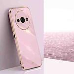 For Xiaomi Redmi A3 XINLI Straight Edge 6D Electroplate TPU Phone Case(Cherry Purple)