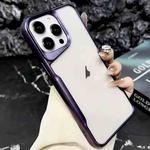 For iPhone 13 Pro Max Blade Electroplating Frosted TPU Phone Case(Purple)
