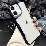 For iPhone 12 Blade Electroplating Frosted TPU Phone Case(Blue)