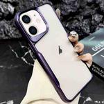 For iPhone 12 Pro Blade Electroplating Frosted TPU Phone Case(Purple)