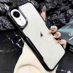 For iPhone XR Blade Electroplating Frosted TPU Phone Case(Black)