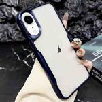 For iPhone XR Blade Electroplating Frosted TPU Phone Case(Blue)