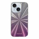 For iPhone 14 Fireworks Pattern Double-layer Acrylic+TPU Shockproof Phone Case(Purple)