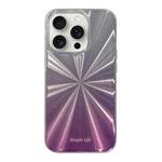 For iPhone 14 Pro Max Fireworks Pattern Double-layer Acrylic+TPU Shockproof Phone Case(Purple)