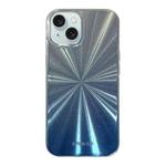 For iPhone 15 Fireworks Pattern Double-layer Acrylic+TPU Shockproof Phone Case(Blue)