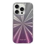 For iPhone 15 Pro Fireworks Pattern Double-layer Acrylic+TPU Shockproof Phone Case(Purple)